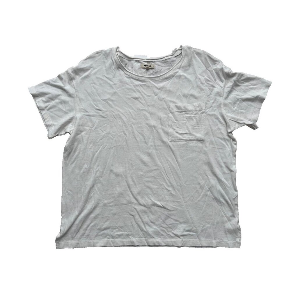 Madewell Cotton Pocket Tee White ( XL )